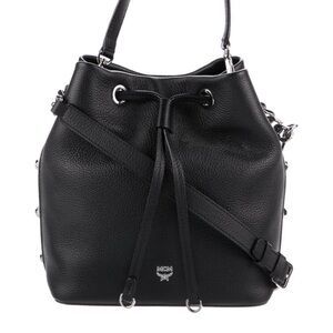 MCM Black Bucket Bag. 100% Authentic